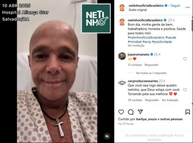 Netinho tratamento do cancer